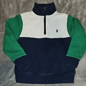 Polo Ralph Lauren Green and Navy Pullover